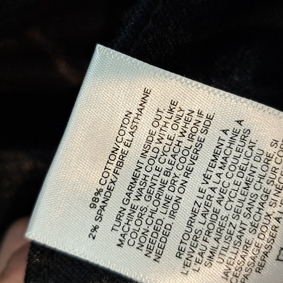 NWT High Rise Skinny Metallic Gold Foil Print Jean (Black/Gold) - EXPRESS - Picture 11 of 11